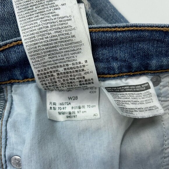 Levis Wedgie Skinny Jeans Womens Size 28 Button Fly High Rise Crop Ankle - Picture 13 of 13